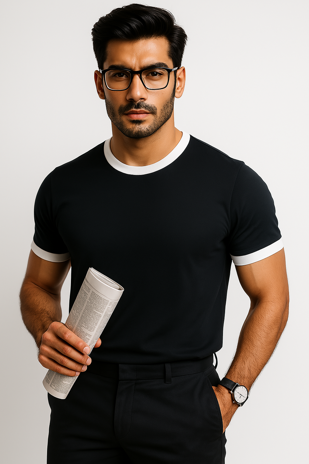 Zara Premium  black Men's T-Shirt – AR Threads Exclusive Collection